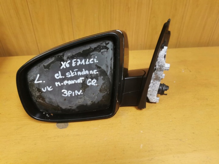 SPECCHIETTO RETROVISORE sinistro BMW X6 E71 LCI 7181175 UK 300/0 3PIN