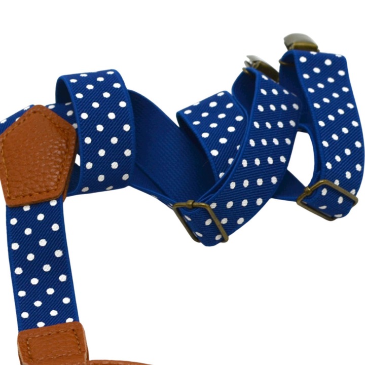 Kids Suspender Одяг Аксесуари з Кліпси Для хлопчиків і дівчаток Регульований Синій — фото 4