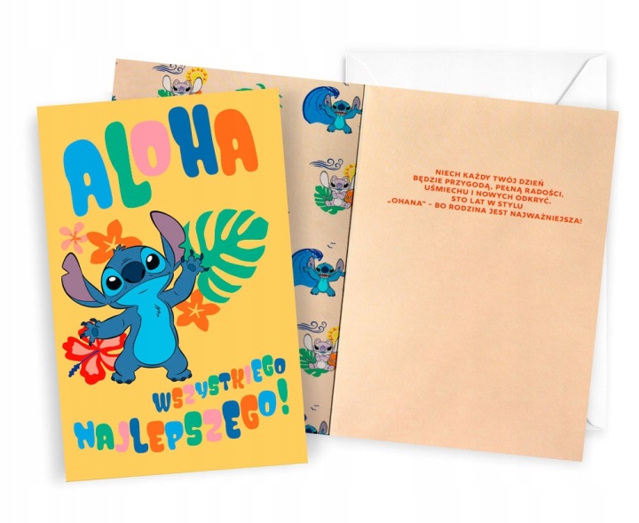 Листівка на день народження STITCH