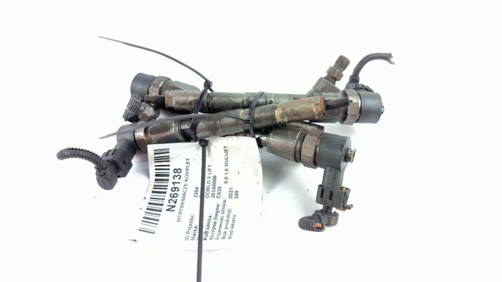 Injecteurs KOMPLET 1.6 MULTIJET FIAT DOBLO II LIFT