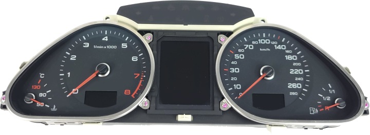 AUDI A6 C6 LIFT 3.0 TFSI Instruments tachymètre compte tours Horloge montre tableau bord Horloge montre tableau bord ACC RADAR 4F0920932R