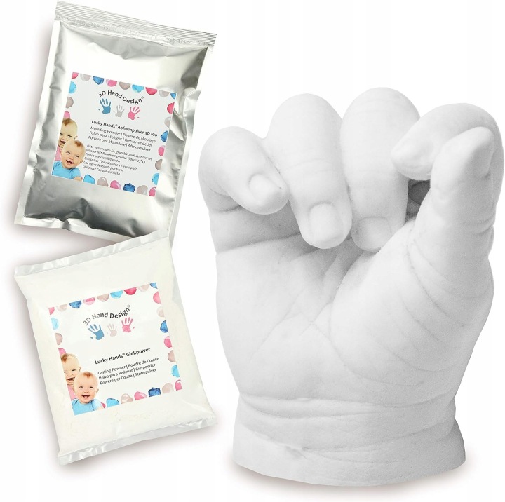 Lucky Hands LH-748-MZ-3 Набір для лиття долоні дитини 3D, до 5 — фото 7
