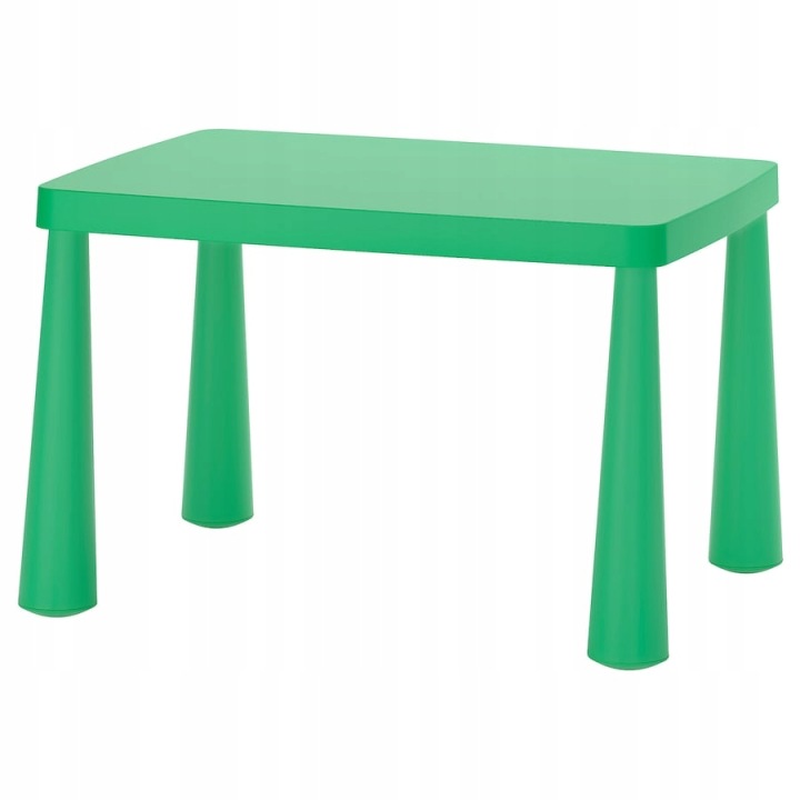IKEA MAMMUT столик дитячий 77x55 см яскраво-зелений