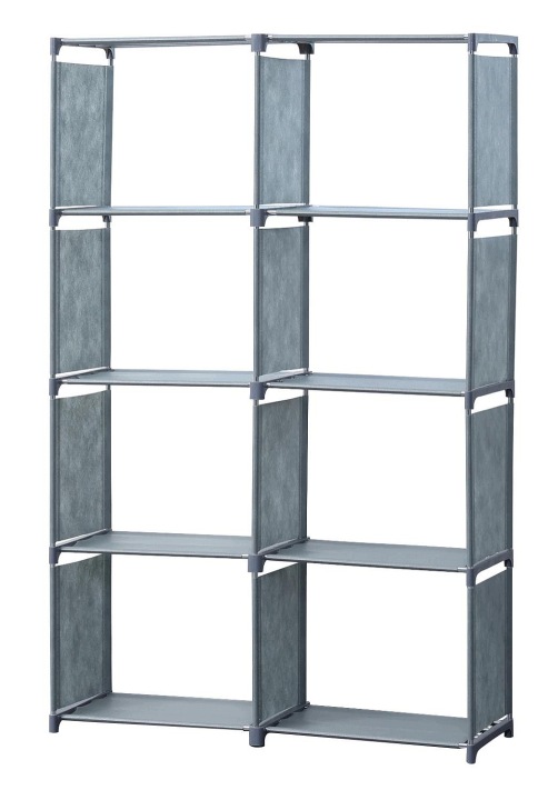 Herzberg HG-03626 víceúčelová knihovna a úložný regál s 8 úrovněmi (85x12