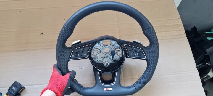 S3 8Y A3 LIFT lenkrad Leder SKORZANA SCIETA Schaltwippen 25R 8Y0419091Q