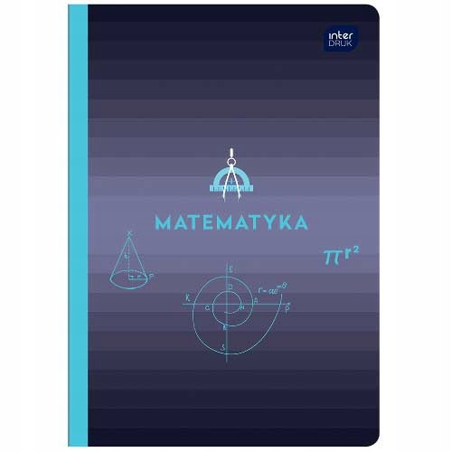INTERDRUK зошит A5 60K в клітинку тематичний предметний шпаргалка математика