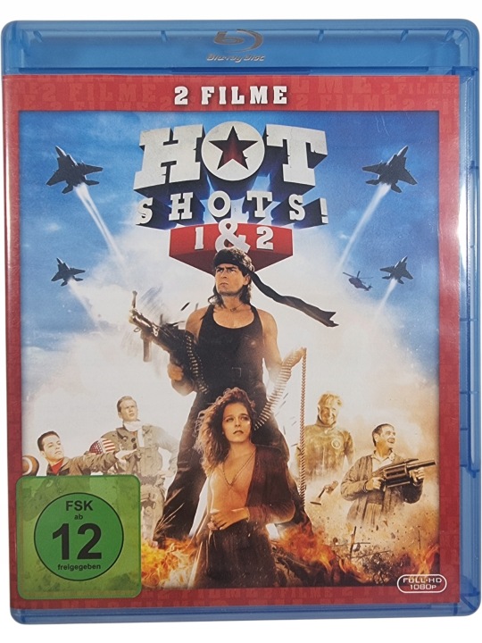 Zdjęcie egzemplarza: Hot Shots część 1 & 2 / Film 2x Blu-Ray / Polska Wersja