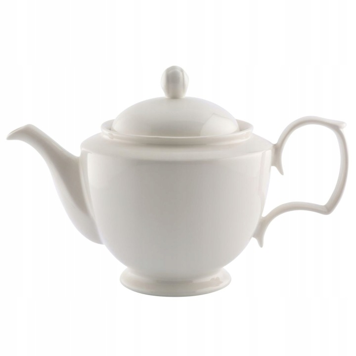 Porcelánová konvice na konvici s víkem MariaPaula Klasika Ecru 1,2 l