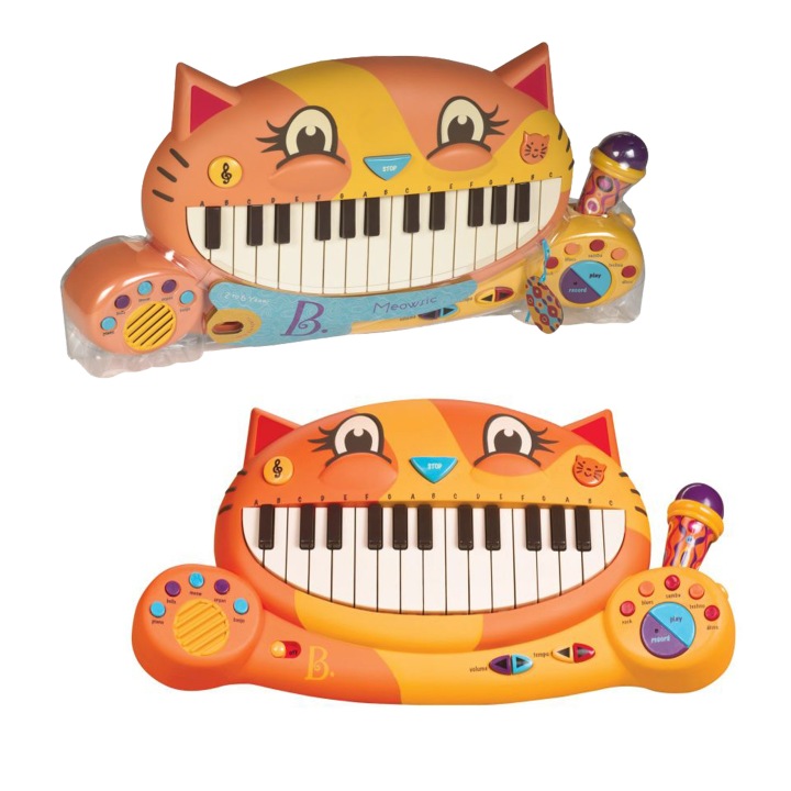 MEOWSIC міні піаніно синтезатор мікрофон B.TOYS 2+ — фото 10