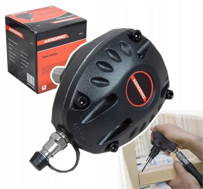 Pneumatická Ruční Hřebíkovačka S Magnetickým Držákem Hřebíků A Funkcí Kladiva, Pro Hřebíky Do 120 MM