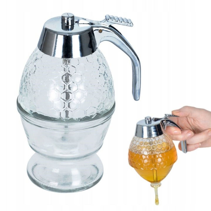 Dávkovač medu sirupu dávkovač dávkovač zásobník na med 250 ml