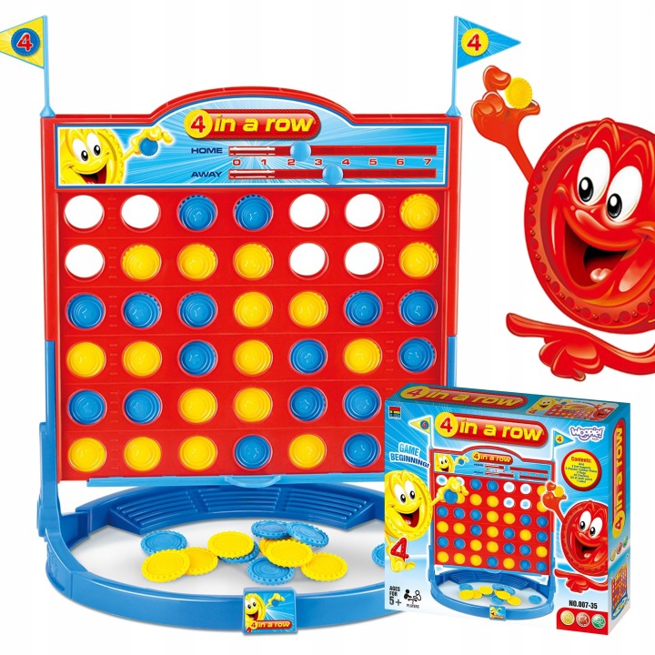 GRA ZRĘCZNOŚCIOWA 4 W RZĘDZIE LINII LOGICZNA STRATEGICZNA EDU 5+ WOOPIE