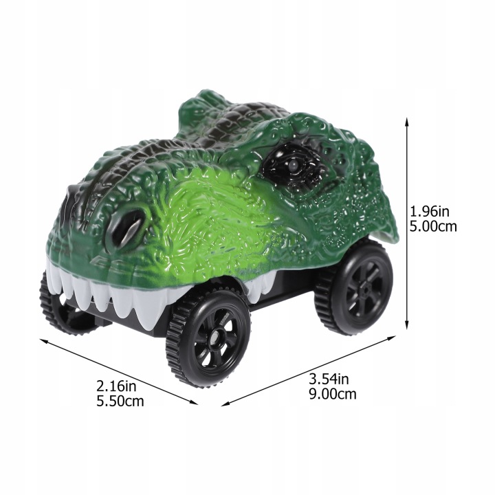 Динозавр TRACK CAR TOY зелений транспортний засіб з ABS без батарейок — фото 9
