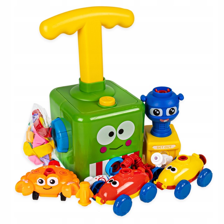 BALLOON LAUNCHER AERODYNAMIC CAR PUMP VEHICLES BALLOONS FOR CHILDREN Vehicle type sets