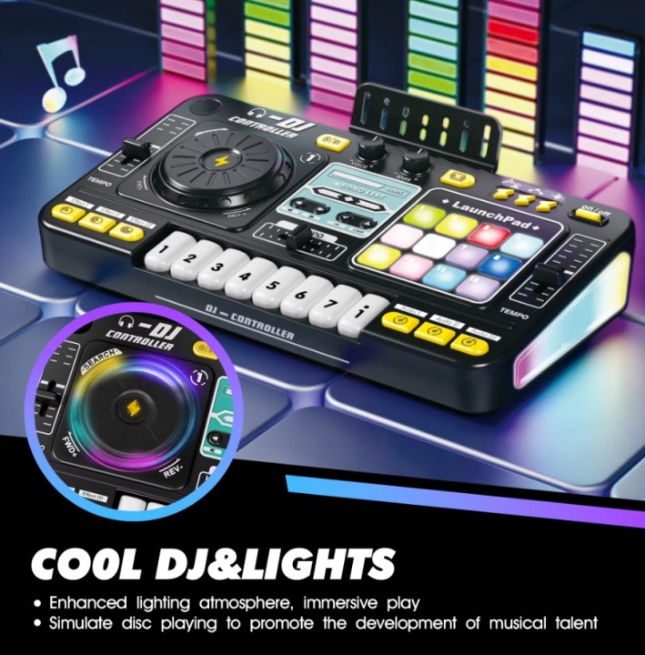 Консоль DJ SKA Міксер DJ для дітей з мікрофоном Bluetooth Подарунок — фото 3