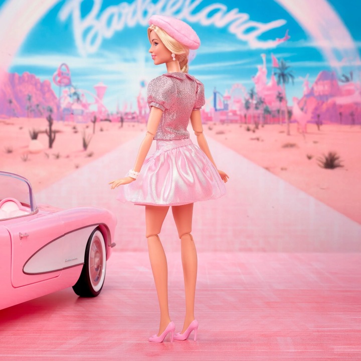 Лялька BARBIE SIGNATURE з фільму The Movie рожевий об'ємні сукня JBJ53 уцінка (виставковий) — фото 2