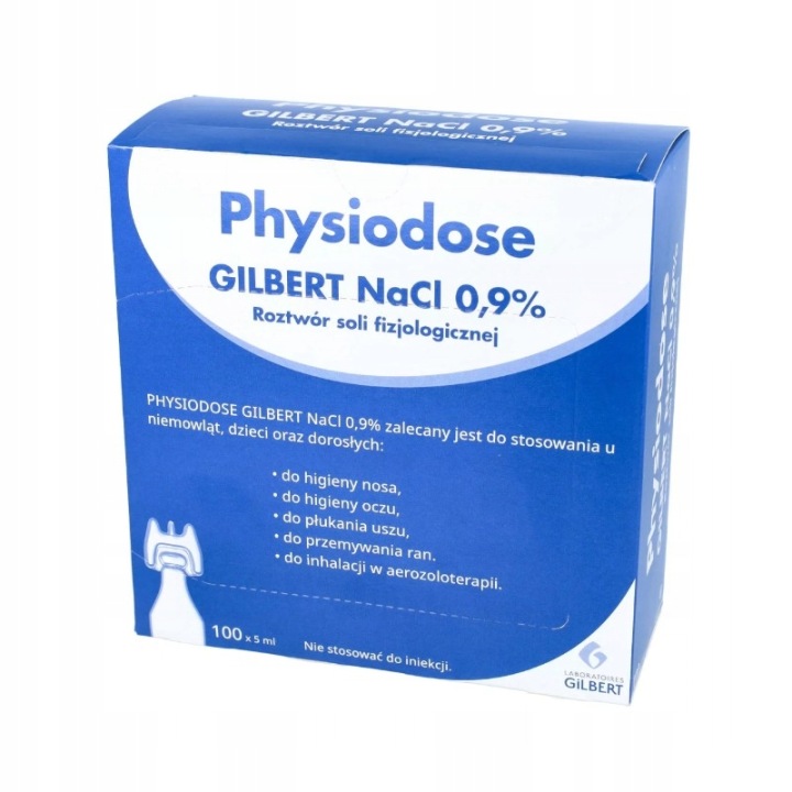PHYSIODOSE GILBERT NaCI 0,9% сіль фізіологічна 5 мл x 100 ампул — фото 15