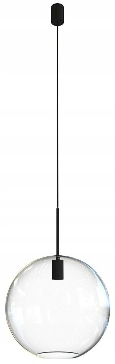 Závěsná lampa Sphere M Černé skleněné stínítko 1xE27 35 cm Stropní Svítidlo Dům