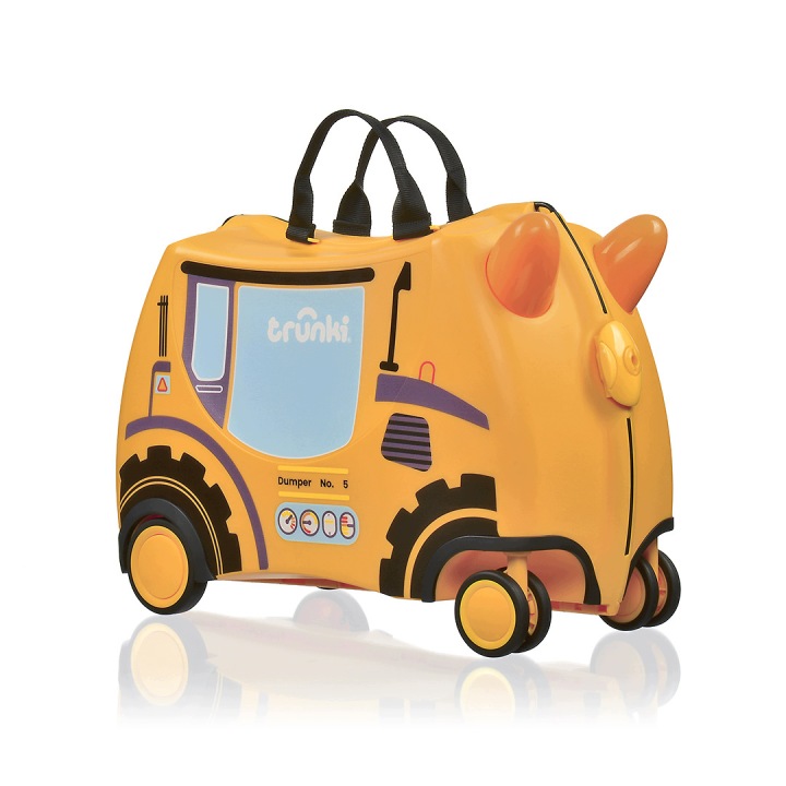 Trunki Glide 360° валіза що їздить для дітей Екскаватор Doug 17,6 л 3-6 років