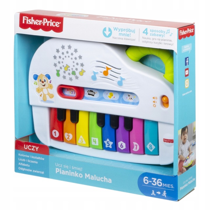 FISHER PRICE цуценятко учень піаніно для малюка +6 міс. j.польський — фото 2
