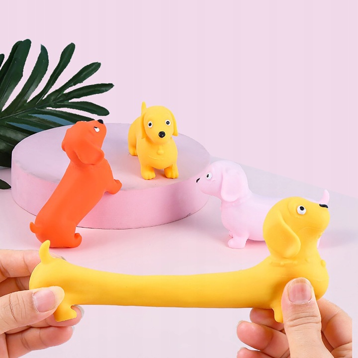 Сквіш собака такса пісочна антистрес сенсорний розтяжний пранк — фото 3