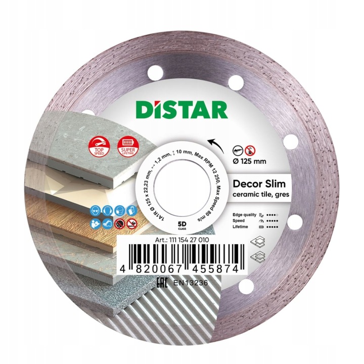 Distar Diamantový Kotouč 125x1,2x8x22,23 DecorSlim