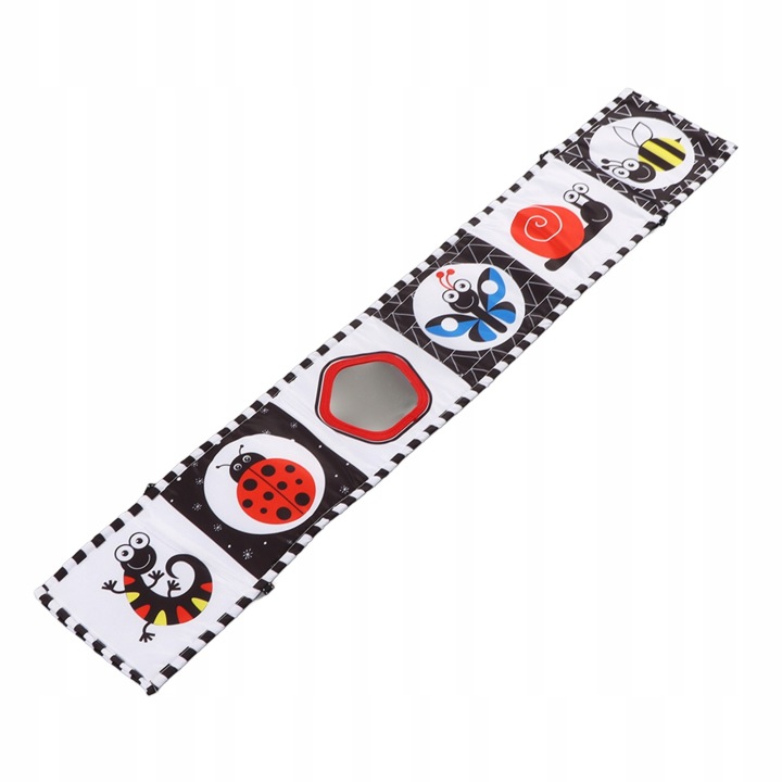 Чорно -Білий Контраст М'який Книжка Portable Baby Cloth Book Narly L2 — фото 2