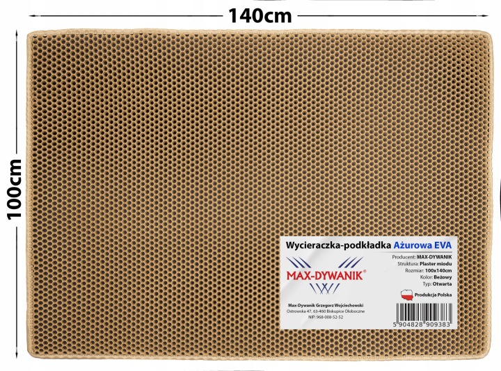 Vodotěsná rohožka pod dveře vnitřní/venkovní 100x140 Smart Pocket