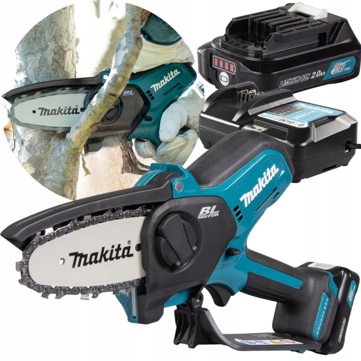 Akumulátorová Mini Řetězová Pila 10CM Aku 2,0Ah Makita UC100DWA01