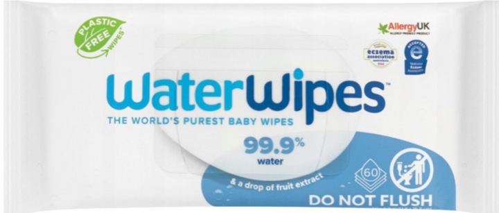 WaterWipes Біо Серветки вологі водні, біорозкладні 60 шт. — фото 4