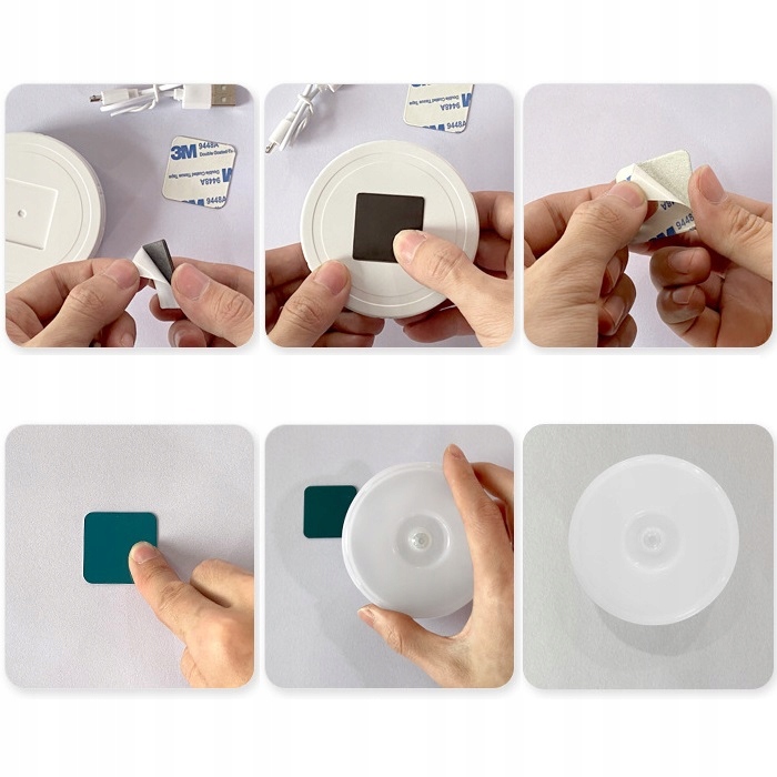 LAMPKA DO SYPIALNI 10 LED ŚCIEMNIANIE 5% CZUJNIK RUCHU MOCNA BATERIA CIEPŁA