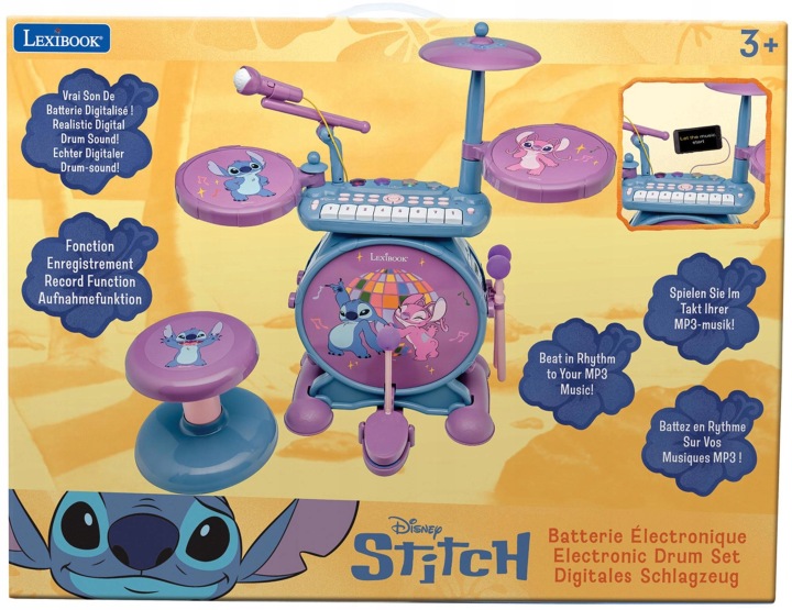Іграшка барабанна установка LEXIBOOK Disney Stitch K610D — фото 2
