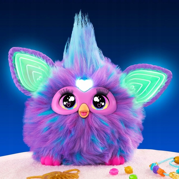Furby 2.0 інтерактивна м'яка іграшка фіолетова F6743 версія німецька (пошкоджений) — фото 4