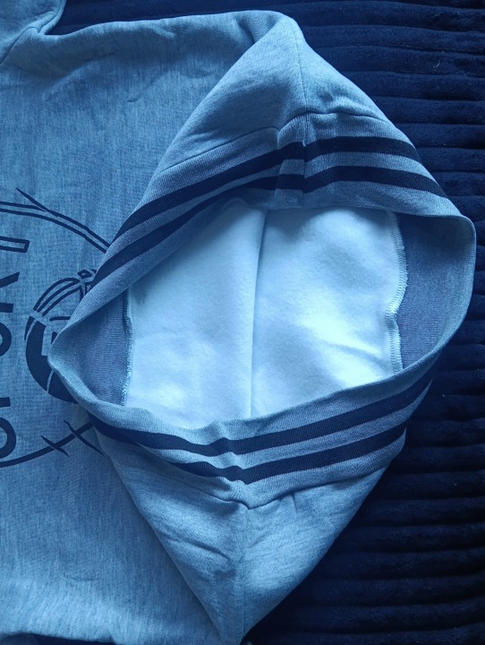 Bluza sportowa męska z długim rękawem nadruk bez kaptura ciepła — zdjęcie 8
