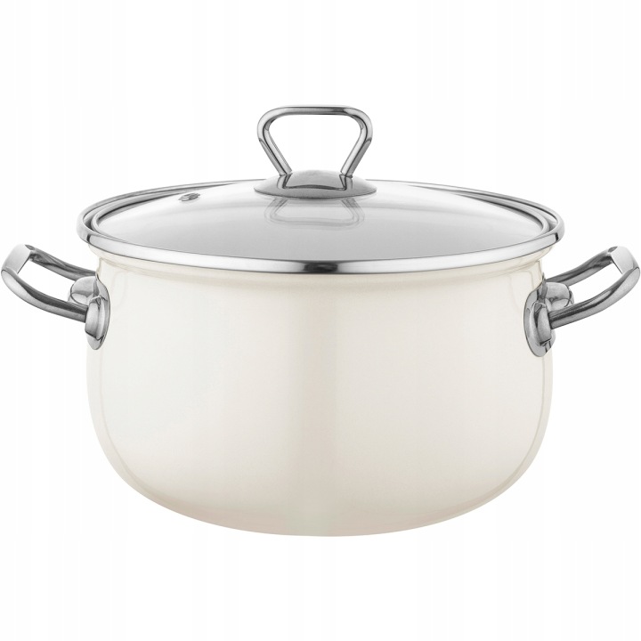 Hrnec s víkem, indukce a plyn 3,8 l, 20 cm Smalt Pleszew