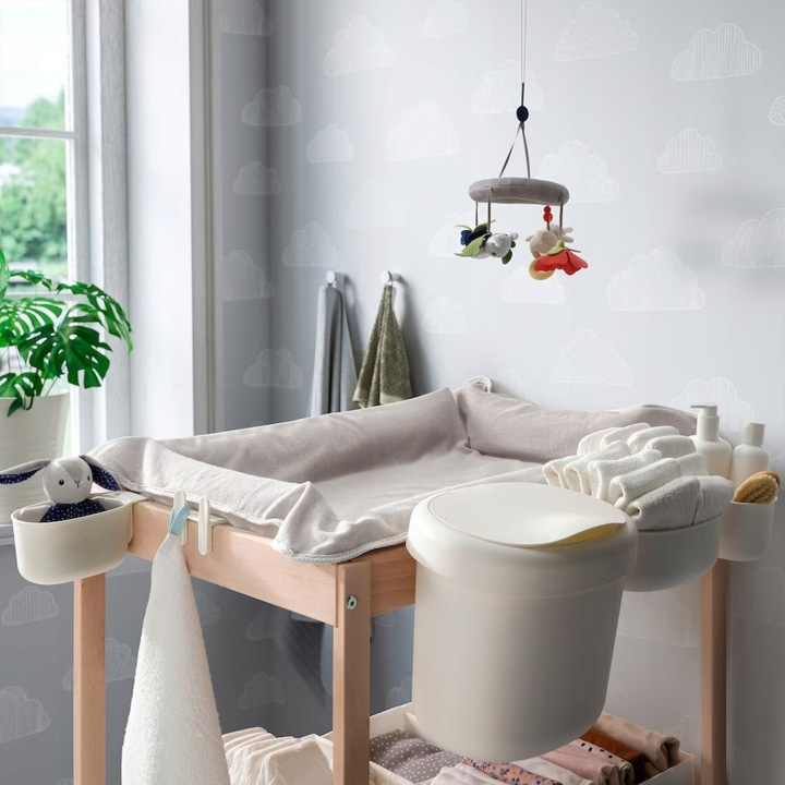 Кошики Ikea Onsklig підвісні білі 4 шт. — фото 8