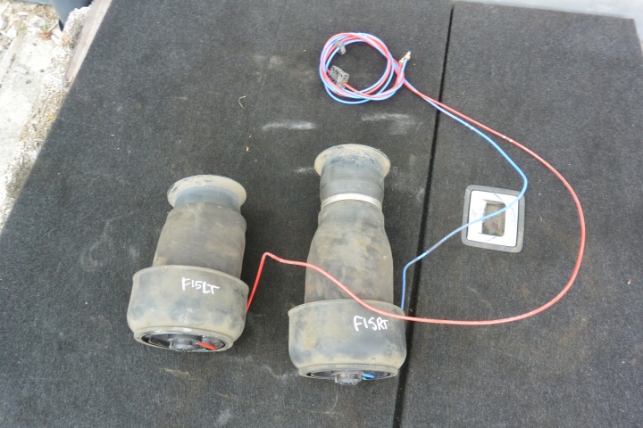 airbag MIECH springing wiring rear part right left BMW X5 X6 F15 F16 KOMPLET