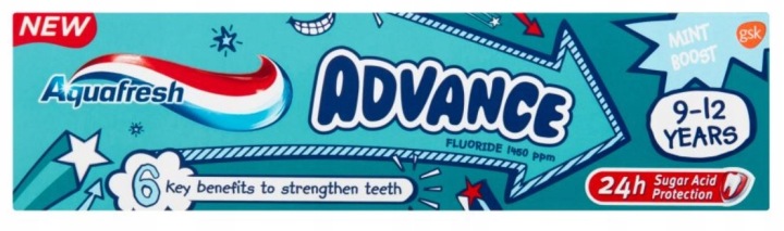 Aquafresh Зубна паста Advance для дітей 9-12 років 75 мл М'ятна — фото 3
