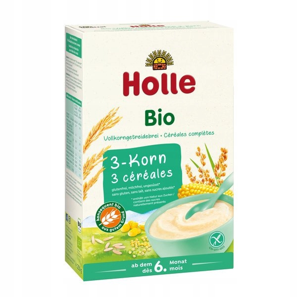 HOLLE кашка біо дітей 3 зерна 6 міс.+ безглютенова — фото 6