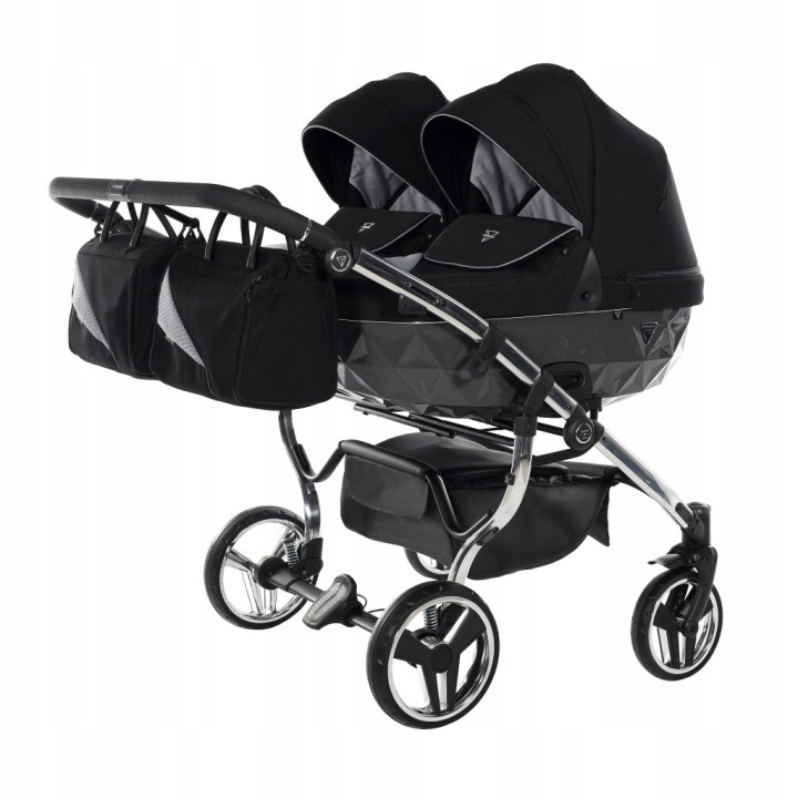 Візок для двійні 2 в 1 Junama Diamond S Line Duo 01 Сірий