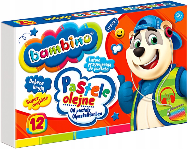 Олівці пастельні - олійні Bambino 12 шт. — фото 3