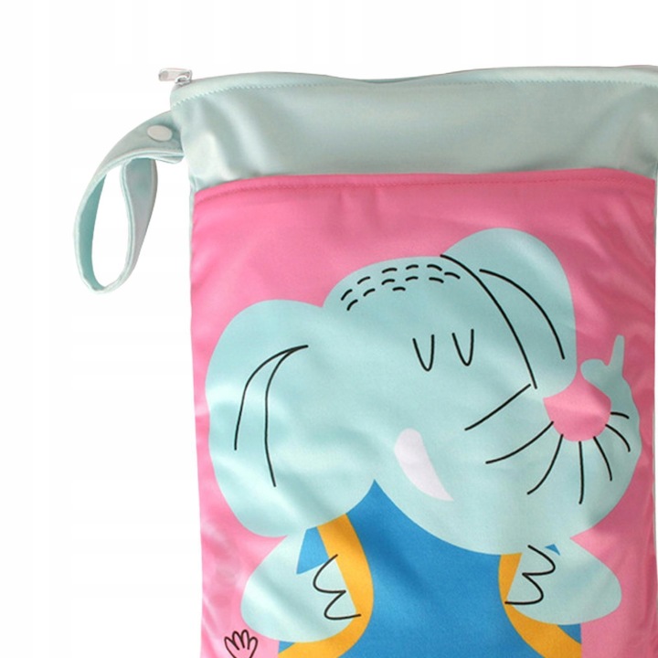 Чохол для підгузків Дитина Портативна сумка для зберігання Nappy Багаторазового використання Підгузок для немовлят Слон — фото 3