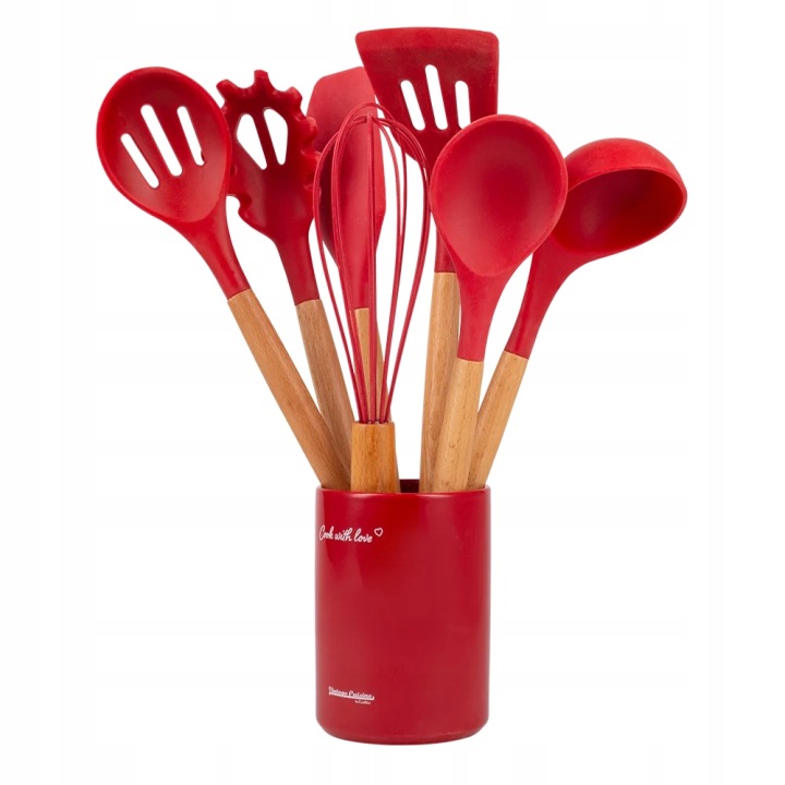 Sada kuchyňského náčiní Vintage Cuisine 7ks červená