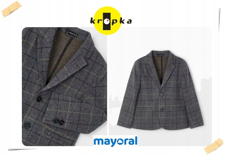 4460 MAYORAL піджак клітинка 116 см