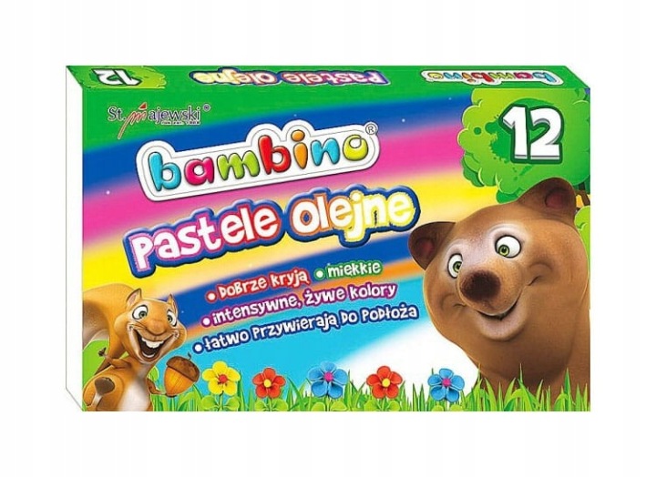 Олівці пастельні - олійні Bambino 12 шт.
