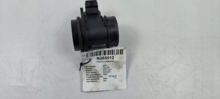 Débimètre 7700105010B 1.9 DI VOLVO V40 et LIFT