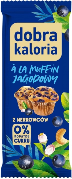 Батончик з кешью а-ля muffin ягідний 35 г DOBRA KALORIA
