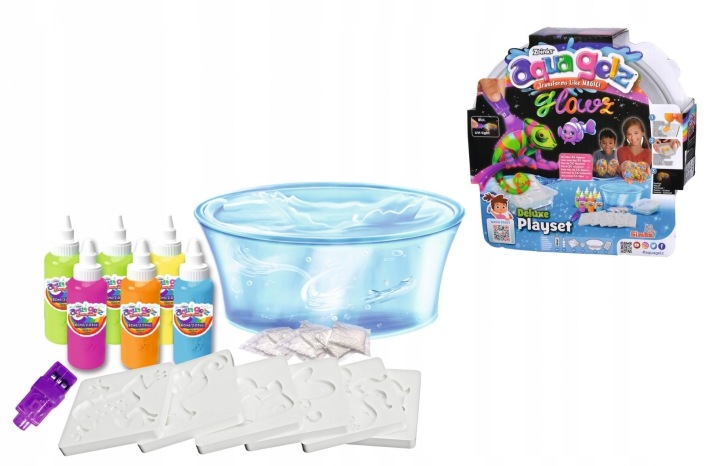 AQUA GELZ GLOWZ набір для творчості DELUXE кольорові гелі що світяться в темряві — фото 3