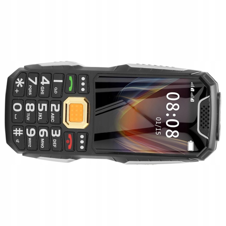 Великий кнопка 2G Senior Телефон Dual SIM картка 2400 мАг розблокована 7 А — фото 6