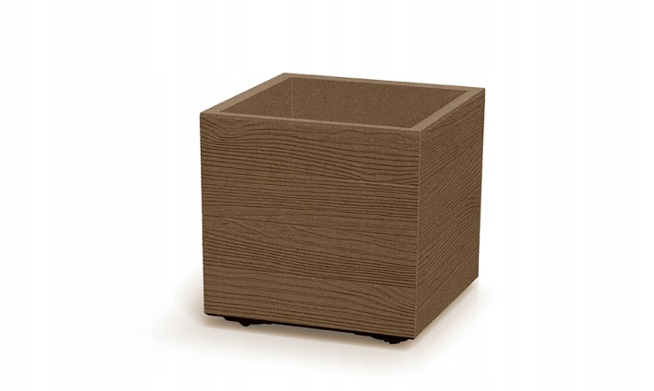 Květináč čtvercový na kolečkách Madera Case Eco Wood DMA400W Naturo Eco